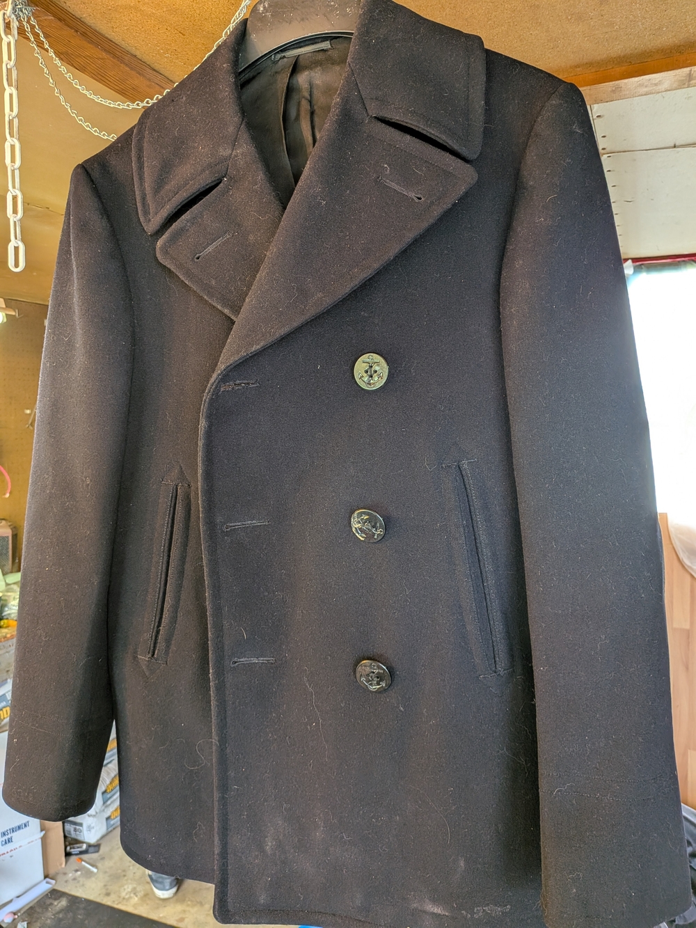 Authentic 1940s WWII U.S. Navy Peacoat